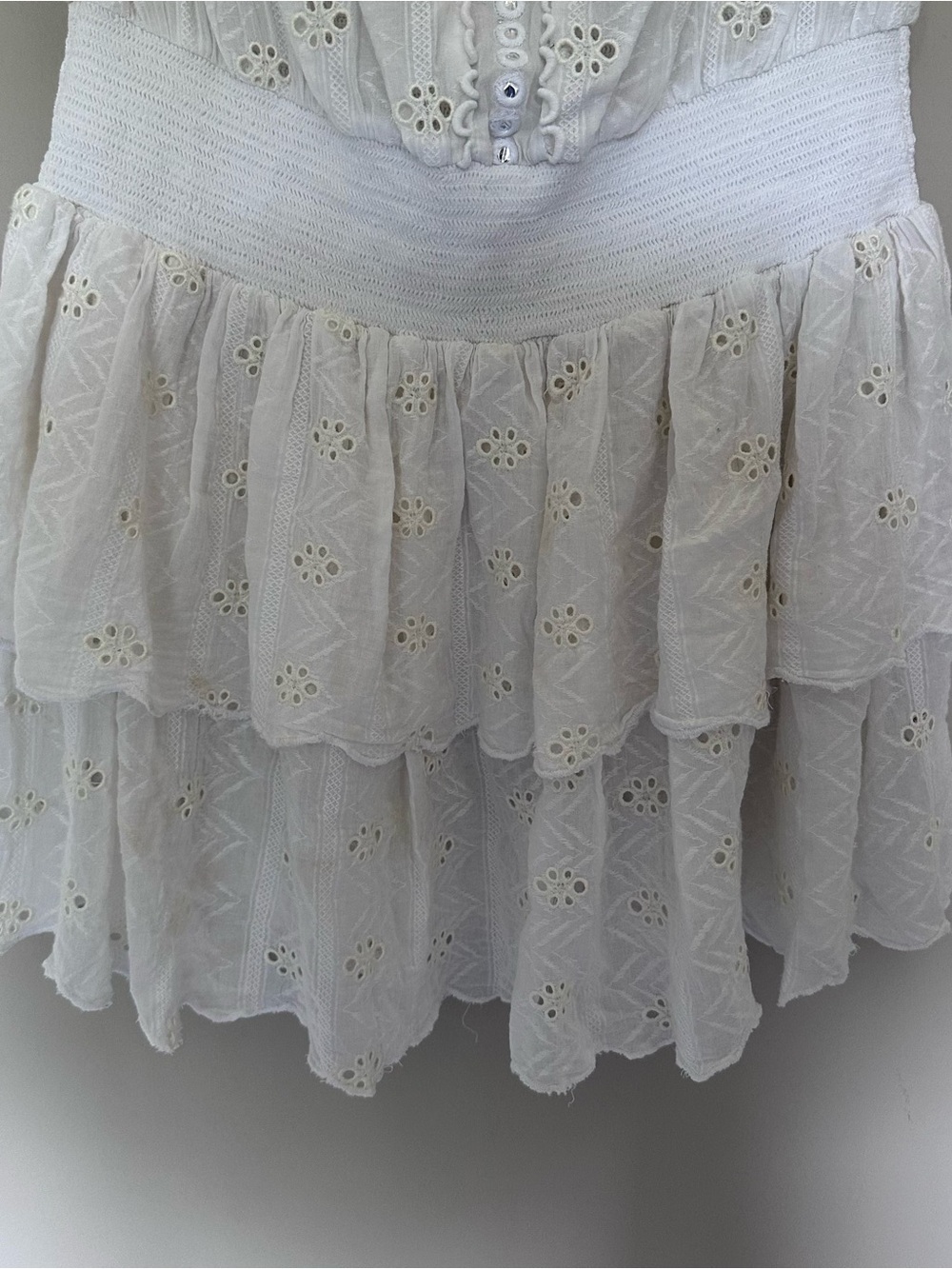 RAMY BROOK Strapless White Eyelet Romper - Picture 4 of 9